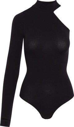 Ballet Body One-Shoulder Turtleneck Bodysuit