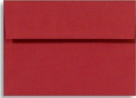 A4 Invitation Envelopes 4 1/4 x 6 1/4 50/Box Holiday Red 4872-R-50