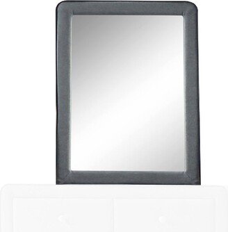 TONWIN Contemporary Medium Mirror Rectangular Wooden Mirror, Light Gray - Grey