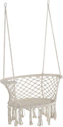 Hanging Hammock Chair Macrame Seat for Outdoor Patio Garden