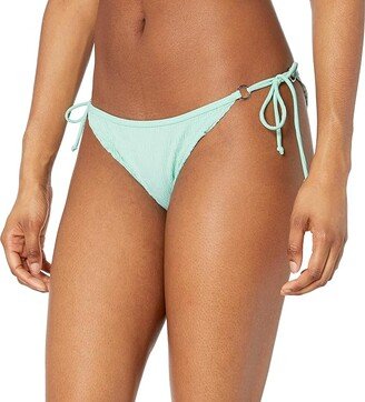 Women's Standard Brasilia Tie Side Cheeky Bikini Bottom Swimsuit (Neo Mint) Women's Swimwear