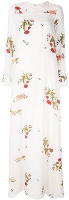 Soiree floral print dress