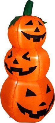 Northlight 3.5' Spooky Town LED Lighted Inflatable Jack-O-Lantern Trio Halloween Outdoor Yard Decoration