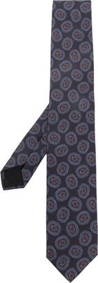 Abstratic-Pattern Silk Tie