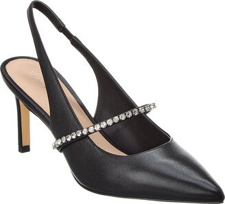 Crystalline 75 Leather Slingback Pump-AE