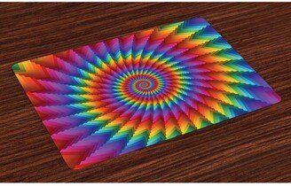 Trippy Place Mats, Set of 4