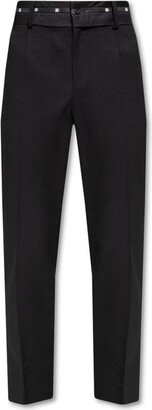 Branded Waistband Stretched Pants