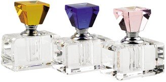 375915 Rainbow Crystal Perfume Bottle Set, 3 Piece