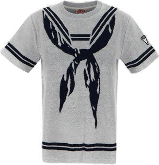 Sailor-Printed Crewneck T-Shirt