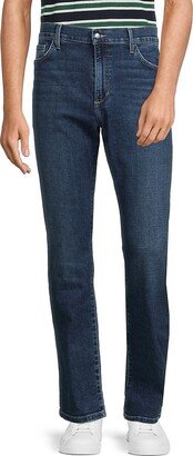 Slim Fit Whiskered Jeans