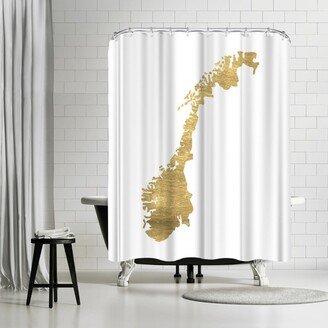 71 x 74 Shower Curtain, NORWAY by Pop Monica