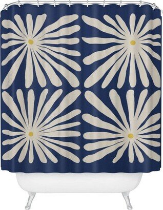 Alisa Galitsyna Lazy Daisies 1 Shower Curtain Blue