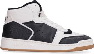 Leather High-Top Sneakers-AG