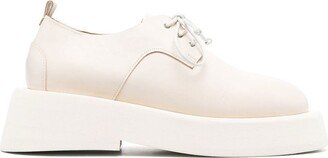 lace-up leather Oxford shoes-AJ