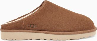 Disquette hazelnut leather slipper