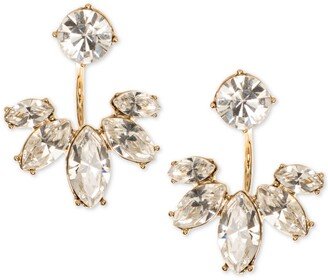 Gold-Tone Crystal Jacket Earrings