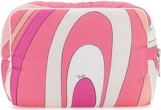 Marble-Print Medium Make-Up Bag