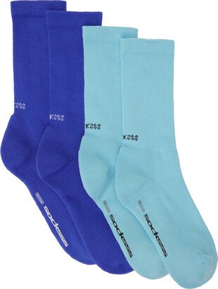 SOCKSSS Two-Pack Blue Socks