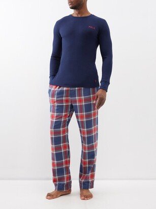 Cotton-blend Plaid Pyjamas