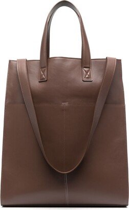 Large Rectangular Leather Tote Bag