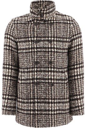 Checkered Tweed Coat