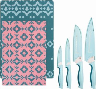 Spice by Tia Mowry 10pc Cutting Board and Cutlery Set