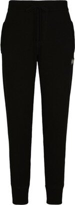 Wool and cashmere knit jogging pants