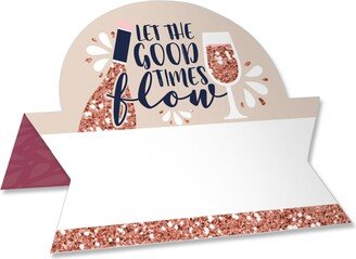 Big Dot Of Happiness But First, Wine - Wine Tasting Party Buffet Table Setting Name Place Cards 24 Ct