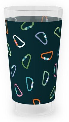 Outdoor Pint Glasses: Carabiner Rock Climbing - Multi Outdoor Pint Glass, Multicolor