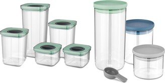 8-Pc. Leo Storage Set - Clear, Mint, Grey