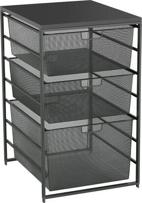 Medium Mesh Laundry Sorter Graphite & Slate