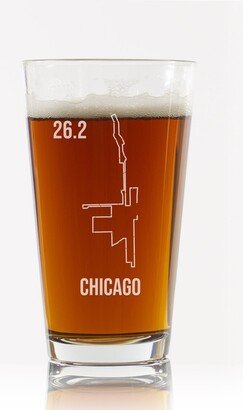 Marathon Gift, Chicago Marathon, Finisher, Beer Glass, 26.2