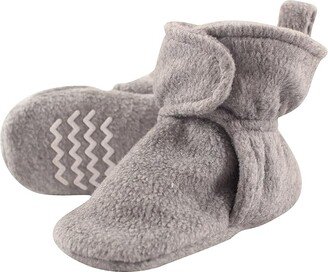 Unisex-Baby Cozy Fleece Booties (Heather Gray) Hose