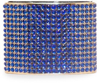 Nomi K Goldplated Crystal Modern 4-Piece Napkin Ring Set-AA