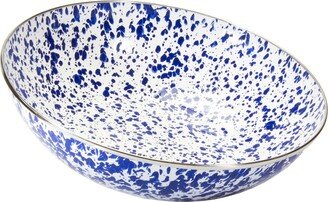 Cobalt Swirl Enamelware Collection 5 Quart Serving Bowl