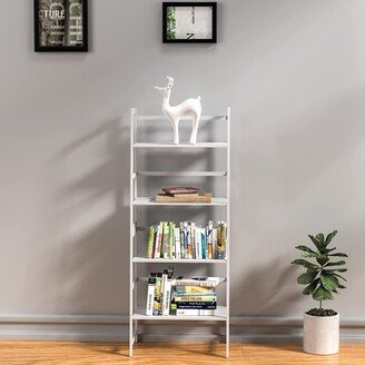 IGEMAN Bamboo 4-Tier Lader Bookshelf with Open Shelf, Easy To assemble