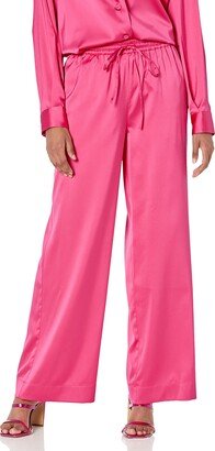 Porsha Williams x Women's Hot Pink Drawstring Waist Pants