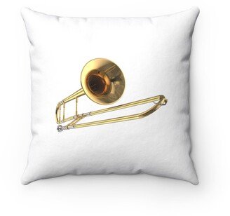 Trombone Pillow - Throw Custom Cover Gift Idea Room Decor
