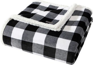 Cabin Plaid Ultra Soft Plush Fleece Reversible Full/Queen Blanket