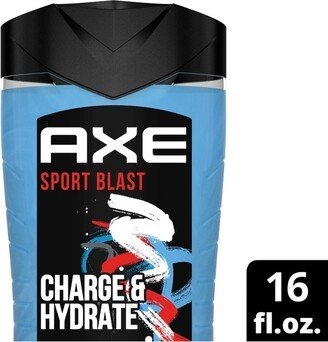 Axe Sport Blast Clean + Recharged 2-in-1 Body Wash Soap + Shampoo - 16 fl oz