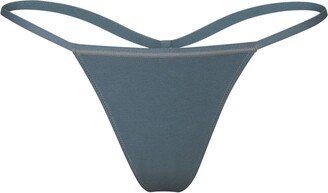 Cotton Jersey T-String Thong | Kyanite