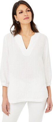 Women's Evie 3/4 Sleeve Gauze Blouse