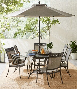 Agio Vintage Ii Outdoor Cast Aluminum 7-Pc. Dining Set (72 x 38 Table & 6 Sling Dining Chairs), Created for Macy's