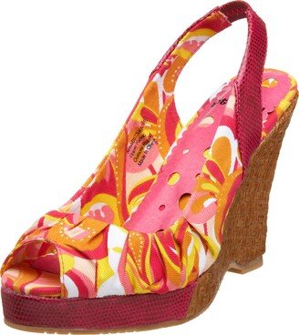 Women's Tea for Two Peep Toe Wedge