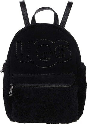 Dannie II Mini Backpack Sheepskin (Black) Handbags