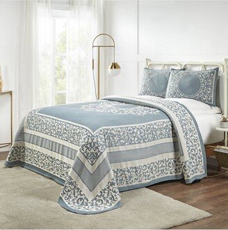 Lyron Boho Mandala Lightweight Woven Jacquard Oversized Cotton Blend Bedspread And Sham Set-AA