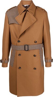 Panelled Virgin Wool-Blend Coat