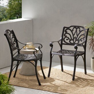 Alfresco Outdoor Cast Aluminum Dining Chair Chair