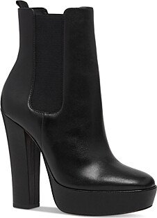 Kyra Leather Platform Ankle Boots