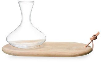 Wine Carafe & Oak Cheese Board